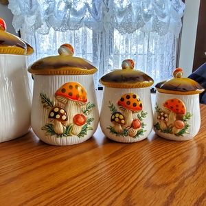 Sears antique mushroom canister